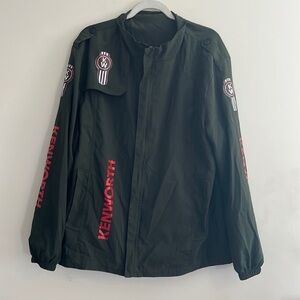 Kenworth Jacket Racing Military Style Men’s Windbreaker Green‎